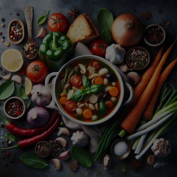 Quels sont les meilleurs ingrédients pour une soupe minestrone italienne riche ?